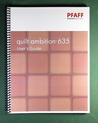 Pfaff Quilt Ambition 635 Instruction Manual: with Protective Covers!