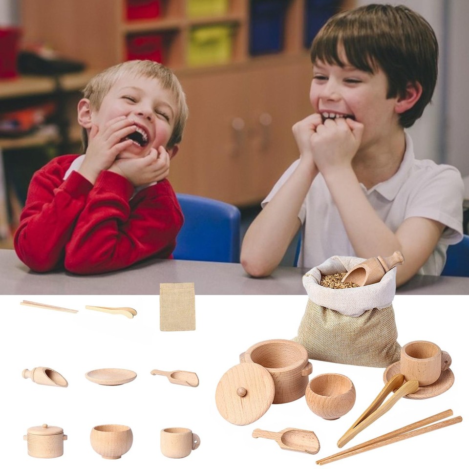 Wooden Sensory Bin Tools -Sensory Bins For Toddlers 3-4 Toddlers ...