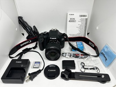 Canon EOS Rebel 4000D 18MP DSLR Camera with EF-S 18-55mm f/3.5-5.6 III Lens