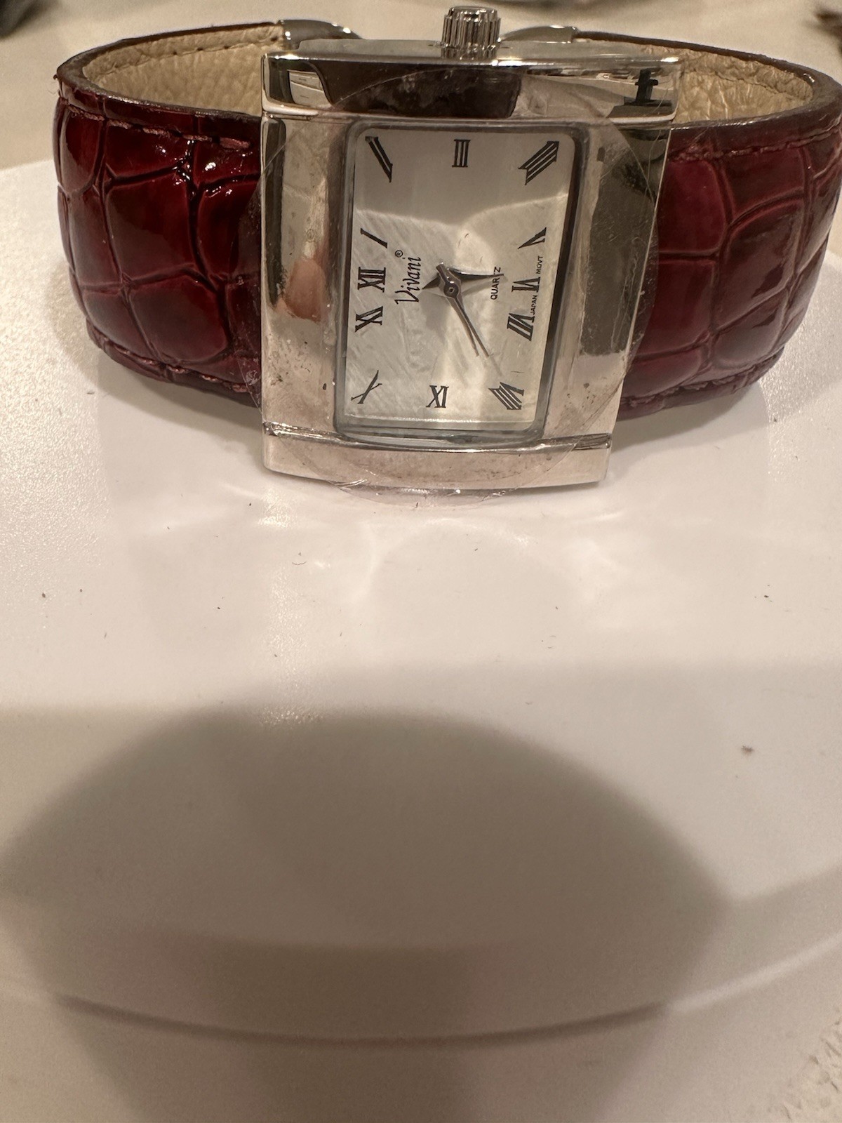 Vivani Vintage Rectangular Quartz Wristwatch Brow… - image 4