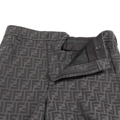 FENDI Zucca Half Pants shorts trouser polyester cotton Gray Used