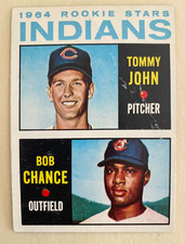 1964 Topps  Tommy John Bob Chance  ROOKIE #146