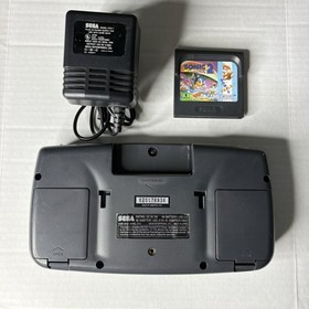 Sega Game Gear Handheld System Black, Tested Non-Working Sonic Hedgehog AC Plug
