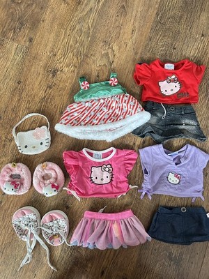 Build-a-bear Hello Kitty Outfit Rock, Top und Hausschuhe Tasche Konvolut