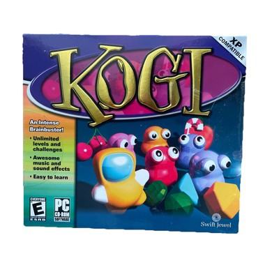 VINTAGE PC GAME/SOFTWARE~KOGI Brainbuster XP Compatible Swift Jewel HTF Rated E