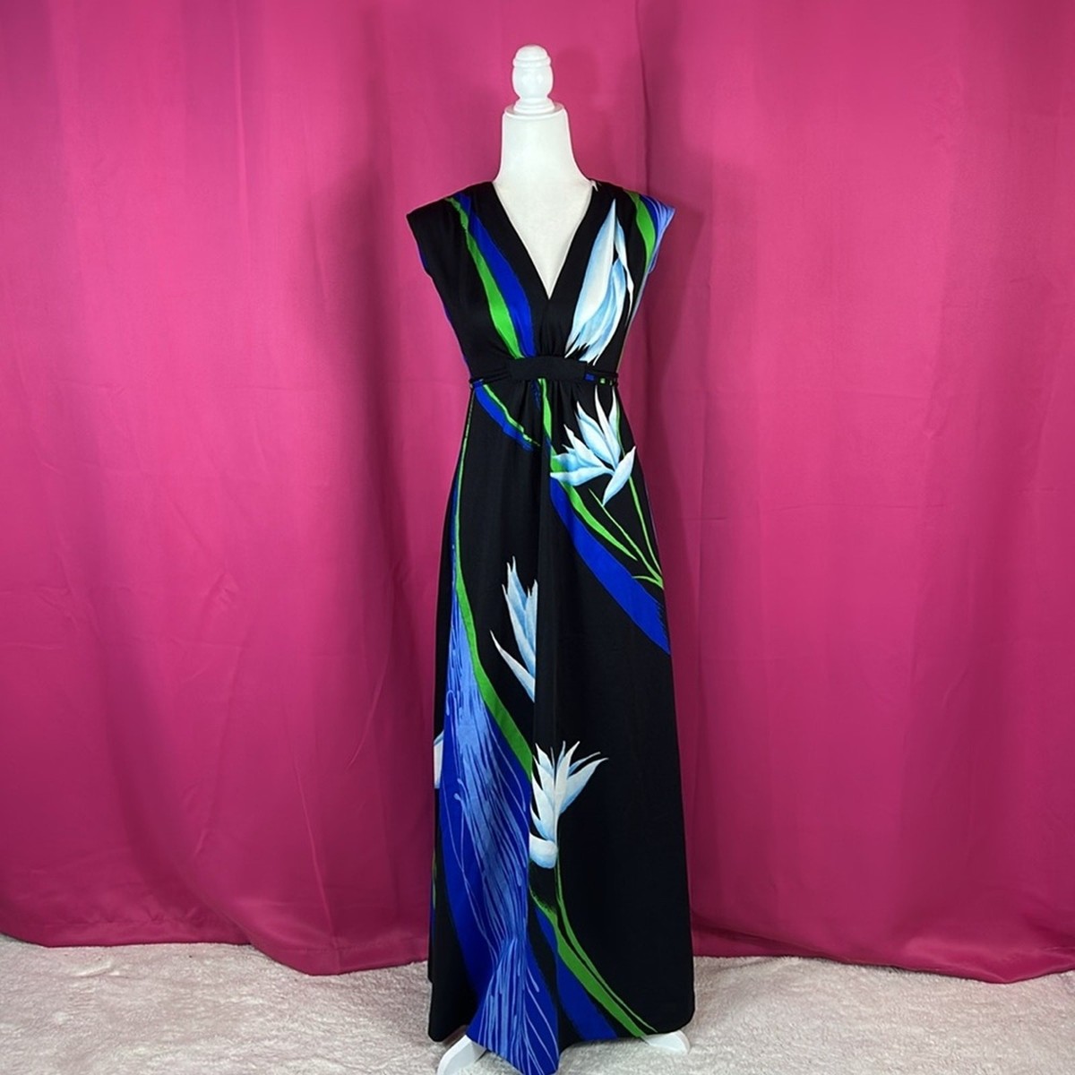 chinese dress ladies Floral Bird of Paradise Long Dress main image 1