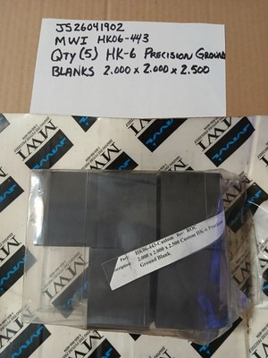 WMI GRADE HK 6 ULTRAFINE GRAIN GRAPHITE EDM QTY(5) 2.000'' x2.000'' x 2.500''