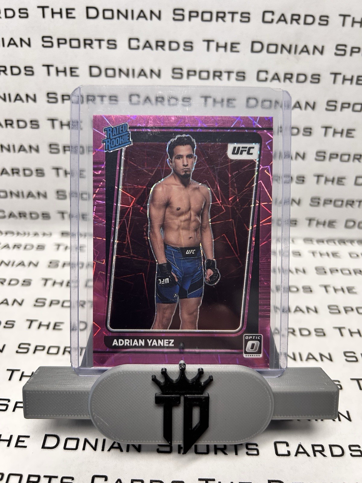 2022 Donruss Optic UFC #105 Rated Rookie Pink Velocity RC Adrian Yanez /79