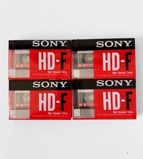 4x Sony HF 90 Type I Blank Audio Cassette Tapes New Sealed Genuine