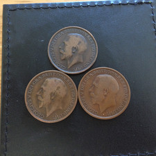 1911/ 1912/1913 King George V One Penny British Coins