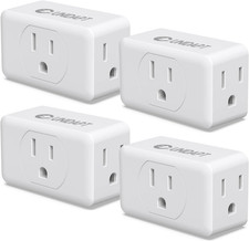 Unidapt Multi Plug Outlet Extender 4 Pack - 3 Way Wall Outlet Splitter, Cruise S