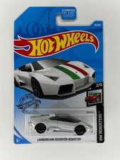 2019 Hot Wheels #18 HW Roadsters Lamborghini Reventon Roadster White 2/5 New Nip