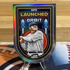 2025 Topps Cosmic Chrome Babe Ruth Launched Into Orbit Did Cut #LIO-41