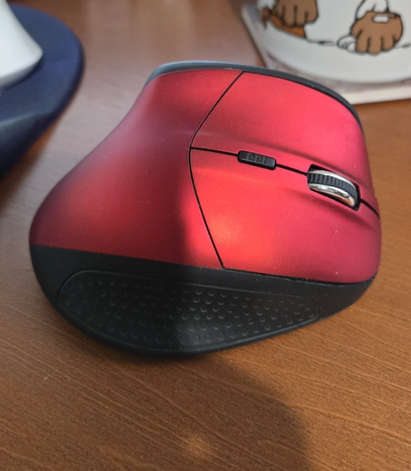 KINGTOP 2.4G Wireless Vertical Ergonomic Optical Mouse Red - Image 4 of 4