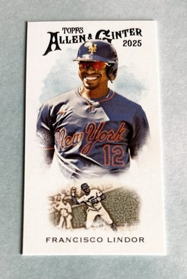 Francisco Lindor 2025 Topps Allen & Ginter 1889 Mini #N222-9 SP New York Mets