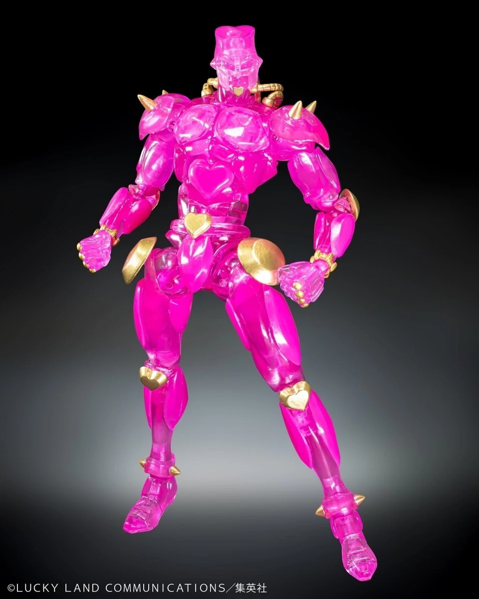 Estatua de súper acción JoJo’s Bizarre Adventure Crazy Diamond Ver CLARA Y DORADA