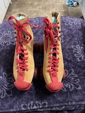 VTG Riedell Suede Sure Grip Jogger Roller Skates