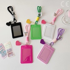 Kpop Photocard Holder: Protective ID Card Case with Keychain for Travel Casual U