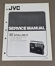 JVC Cassette Recorder Model RC-515J,JW,C Service Manual D-3130