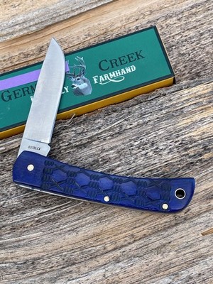 GERMAN CREEK *h BLUE BARBED WIRE SOD BUSTER JR KNIFE KNIVES | eBay