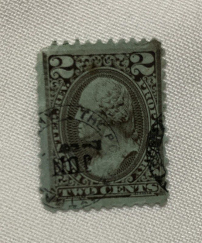 1875-81 Internal Revenue United States 2-cent proprietary revenue stamp