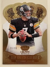 2013 Panini Crown Royale - Ben Roethlisberger #13 Gold Die-Cut Crown /99