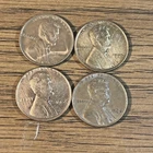 4- Lincoln Wheat Penny Cent Circulated 1941P 1945P 1946P 1958P SOME LUSTER