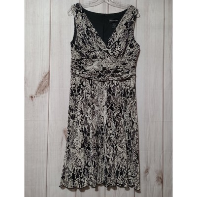 Connected Apparel Dress Ladies 12 Black Sleeveless Midi
