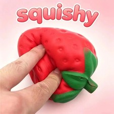 Sunny Days Jumbo Squeezy Strawberry Squishy Toy Stress Relief Sensory Fun