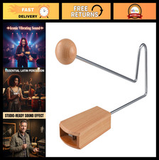 Vibraslap Musical Percussion Instrument - Medium Size, Unique Sound, Great for M