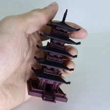 Miniature Pagoda Figurine Home Decor Terrarium Decor Vintage Fairy Garden Decor