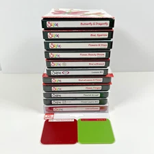 Sizzix Large Lot of 13 Dies Birds Flowers Leaves Butterfly Dragonfly Tag Card