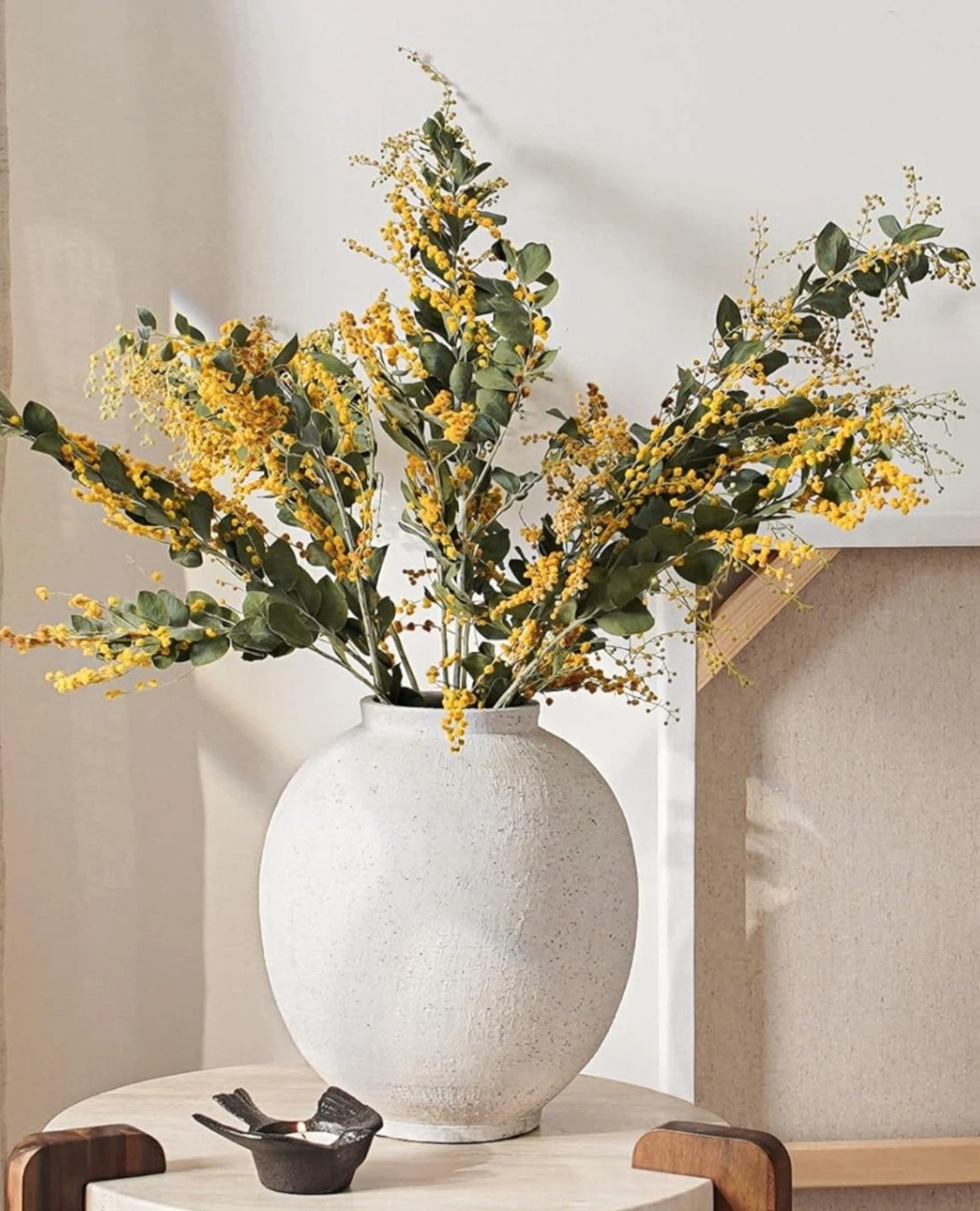 Large White Ceramic Vase - 9.8 Inch Rustic Farmhouse Flower Vase for Home Dec...
Opens in a new wind
