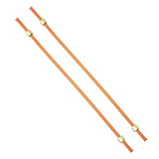 Air Compressor Exhaust Tube 11/32" Dia. 16"L 2 Pcs, Aluminum Plated Copper Pipe