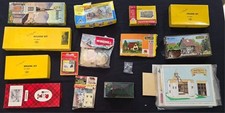 Mixed Lot of Mostly HO Scale Model Train Buildings and Scenery - For Parts