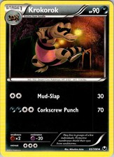 Krokorok 65/108 Uncommon Dark Explorers Pokemon Lightly Played
