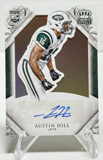 Austin Hill 2015 Panini Crown Royale Auto RC /49 NY Jets