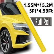 5ftx50ft Pet Crystal Corn Yellow Vinyl Wrap Self-adhesive Air Release Us Stock