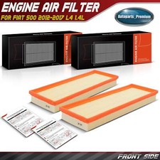 2x Engine Air Filter for Fiat 500 2012 2013 2014 2015-2017 1.4L Flexible Panel