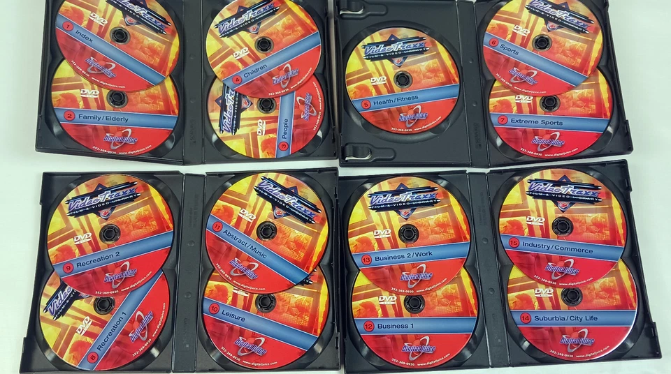 Stock Video Library VideoTraxx - Digital Juice - 34 Volumes! - Image 2 of 4