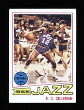 1977-78 Topps Basketball Set Break #123 E.C COLEMAN - NEW ORLEANS JAZZ