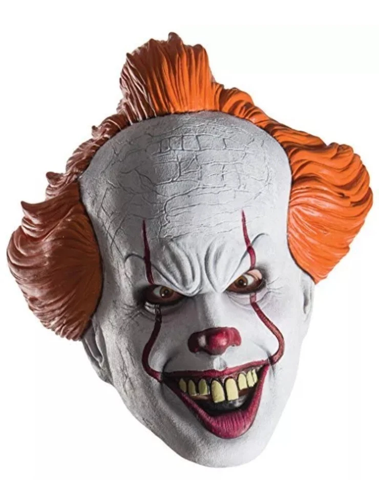 Rubies Pennywise It Mask Custome Adult 3/4 Mask Halloween Clown Disfraz Payaso - Image 2 of 4