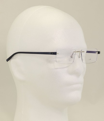 3 Paar leichte randlose Lesebrille Metall mit Flexi-Bügel antiblau UV - Bild 6 von 15