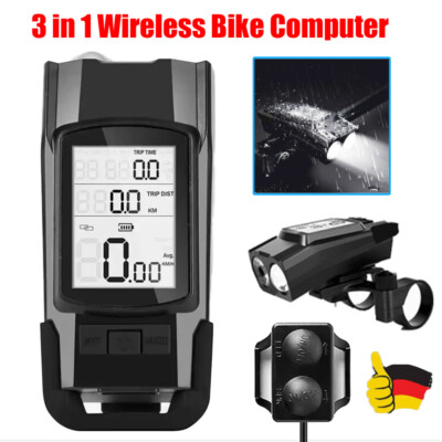 Fahrradcomputer LCD Fahrrad Tachometer Radfahren Kilometerzähler Fahrradtacho