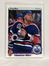 #21 Craig Muni Edmonton Oilers 90-91 Upper Deck Hockey Card
