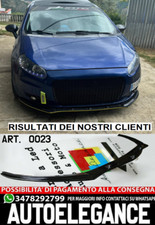 0023  LIP SPOILER SOTTO PARAURTI ANTERIORE PER FIAT GRANDE PUNTO ABS NERO .-