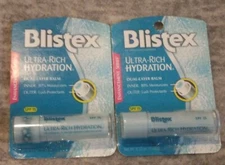 Blistex Ultra-Rich Hydration Dual Layer Lip Balm SPF 15 - 2 Pack 