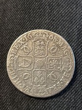 Charles II - 1668 (VICESIMO) Silver Crown HEAVILY CLEANED (16727)