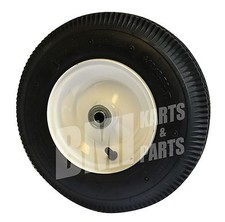 NEW 4.10/3.50-6.00 Tire w/ Rim Sawtooth Mounted 410/350x6 Lawnmower Go Kart Cart