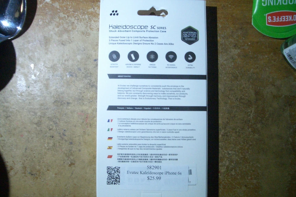 Funda Flexible Evutec Kaleidoscope Serie SC para iPhone 6s - Rosa/Blanco Foto 2 de 2